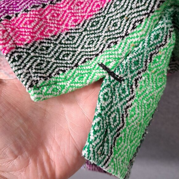 Molina Hoodie Mens M 38/40 Pullover Mexi Baja Beach Blanket Striped Multi Unisex - Picture 8 of 16